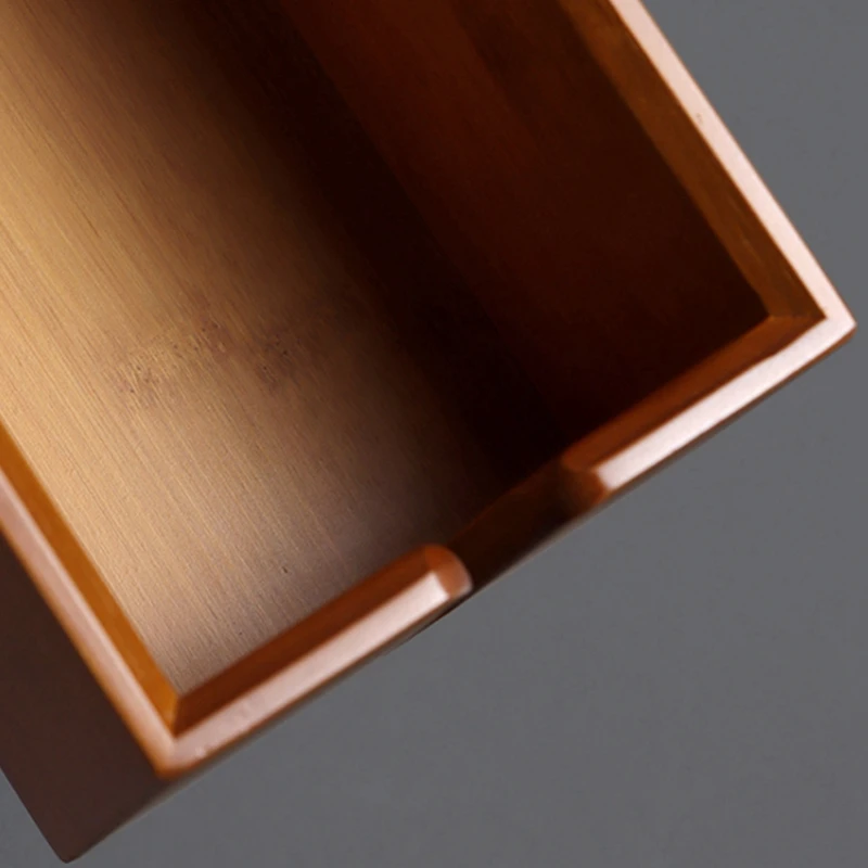

Kitchen Storage Organization Restaurant Bamboo Square Seat Type Sheet Paper Napkins Tissue Box