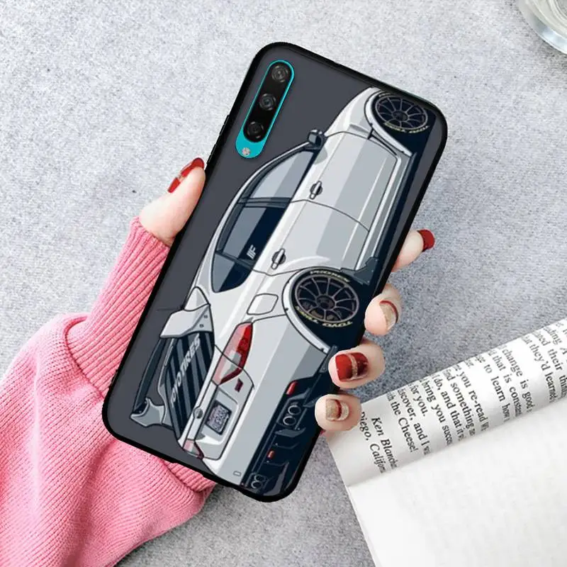 

LJHYDFCNB Cute Racing Shell Phone Case For Huawei P20 30 40 Pro Mate 30 40 Pro Xs Rs Nova 7se Pro Honor 10
