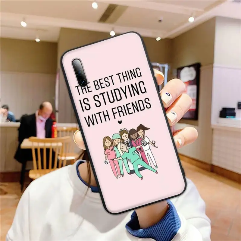 

Cartoon Medicine Doctor Nurse Phone Case for honor 7A 8x 8s 9x 10i 20s 20lite 30pro PLAY cover