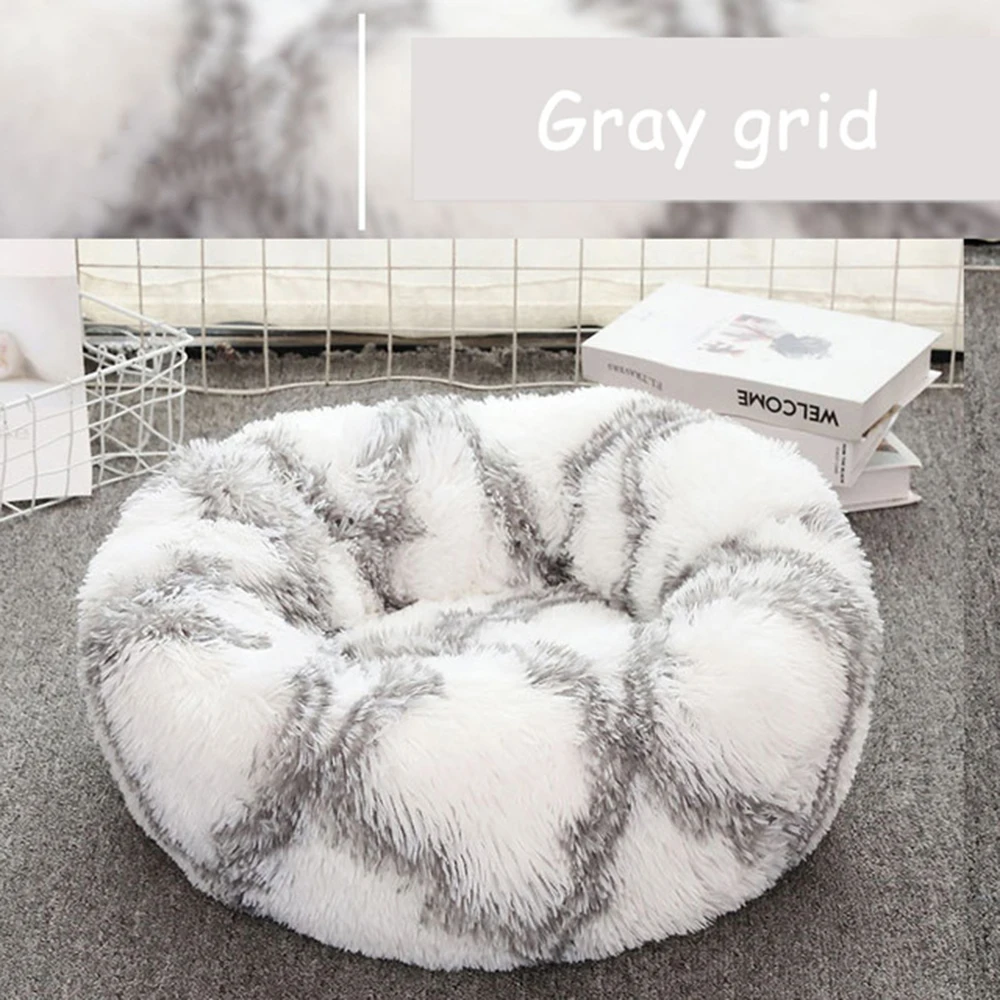 Длинная плюшевая кровать для собак и кошек 40 100 см|Дома конуры манежи| |