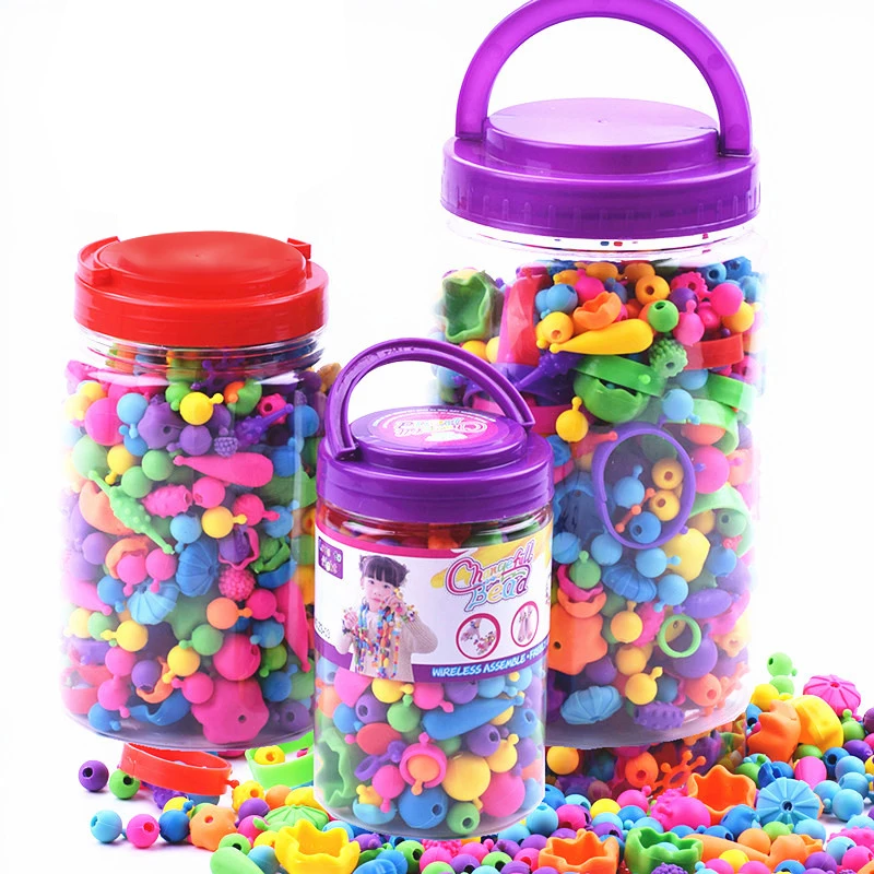 Детские креативные бусины сделай сам игрушки для девочек ручной работы с