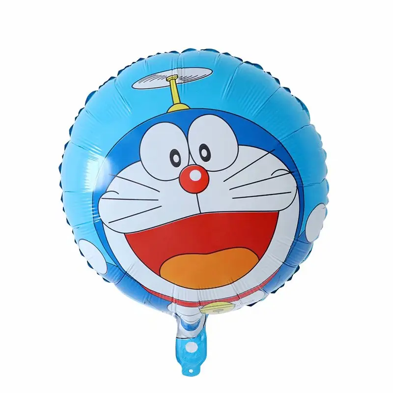 

5pcs 18inch cartoon Doraemon foil balloons Jingle cat Globos Helium Balloon Happy Birthday Party boy girl baby shower kids toy