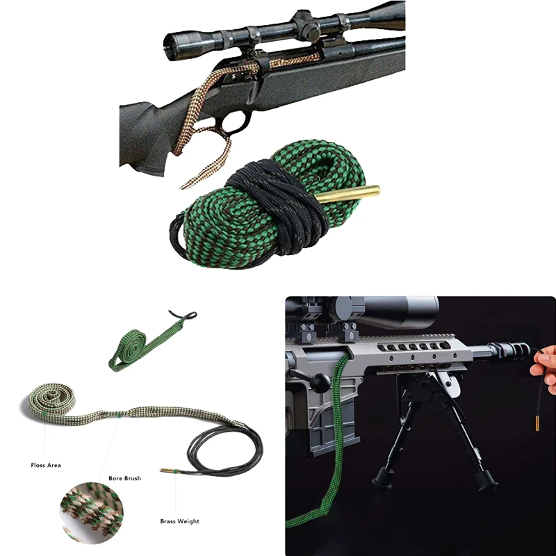 

Gun Bore Cleaner Pistol 9mm .22 Cal.223 Cal.38 Cal& 5.56mm 7.62mm Cleaning Tool For Hunting Gun Shotgun Rifle Pistol Barrel