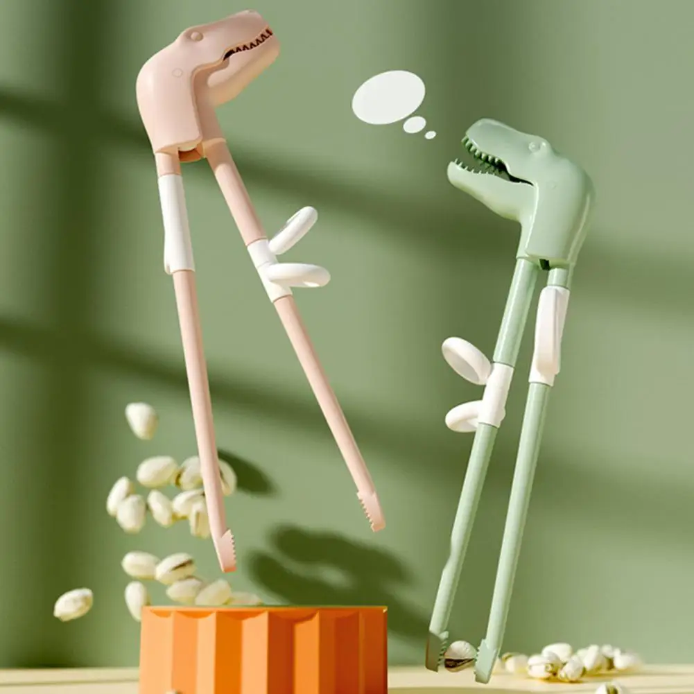 

Creative Dinosaur Training Chopsticks Cartoon Shape Hand Strength Training Skin-friendly Children Learning Chopsticks for Home