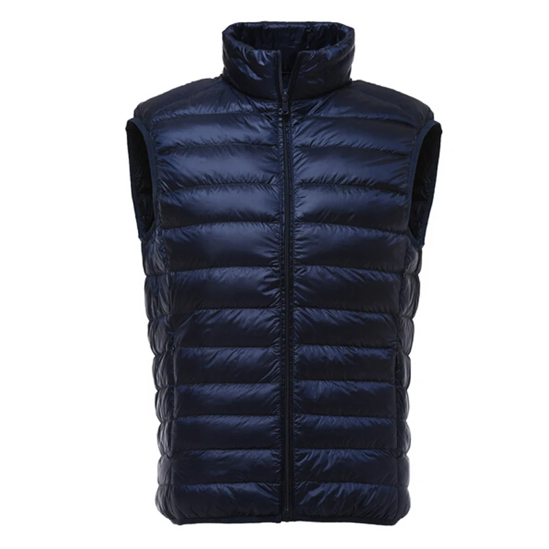 

Vest Men Winter Duck Down Vest Mens Casual Sleeveless Jackets Ultralight 90% Vests Colete Masculino Men's New Outwear Waistcoat