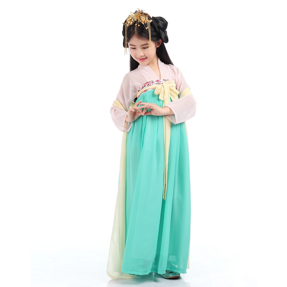 Китайское танцевальное платье ханьфу детская одежда традиционного танга