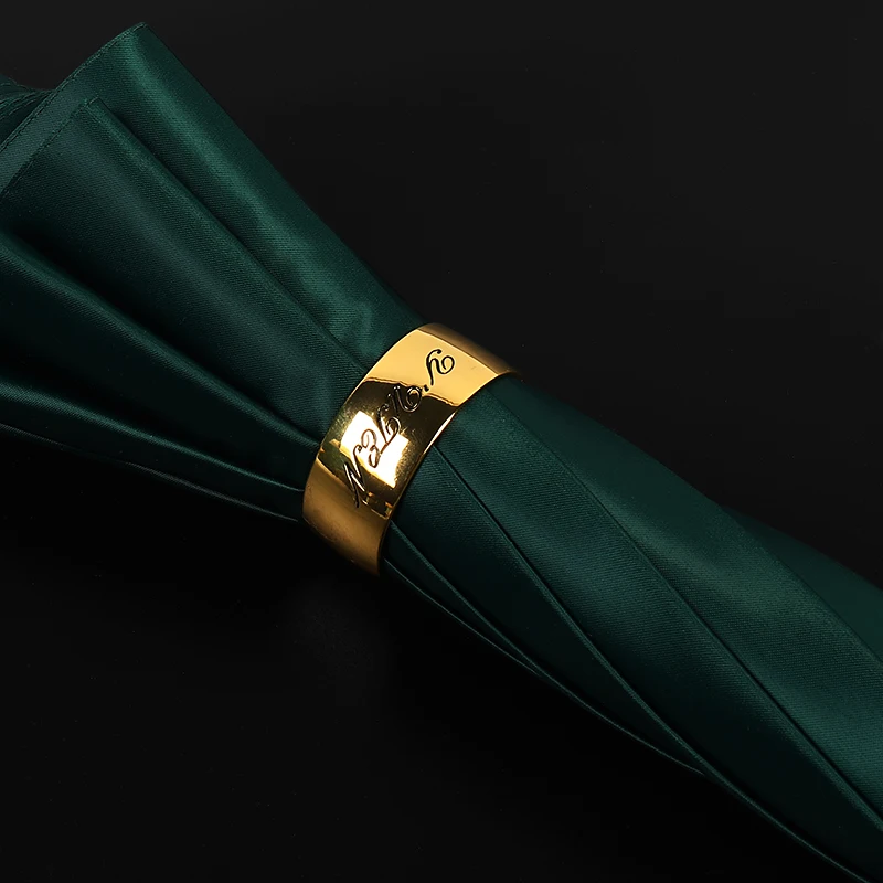 Miglior Manico Curvo Ombrello Di Lusso Lungo Blu Colorato Ombrello Creativo Impermeabile Antivento Parapluie Prodotti Per La Casa EI50UA