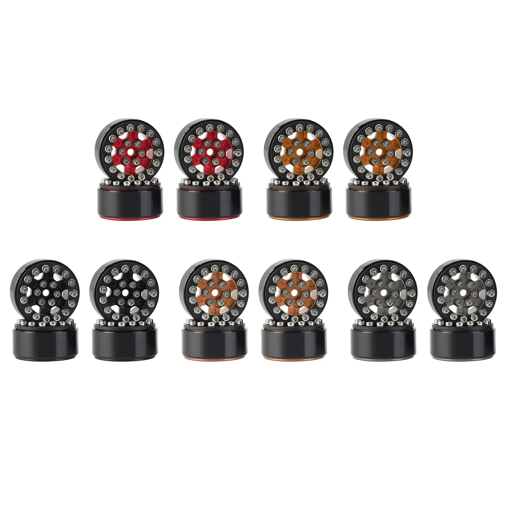 

4 шт., металлические колёсные диски на гусеничном ходу, 1,0 дюйма