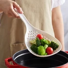Белые лопаты для приготовления пищи, Кухонное ситечко, совок, высокотемпературная нейлоновая ложка, дренажные приспособления, большой дуршлаг