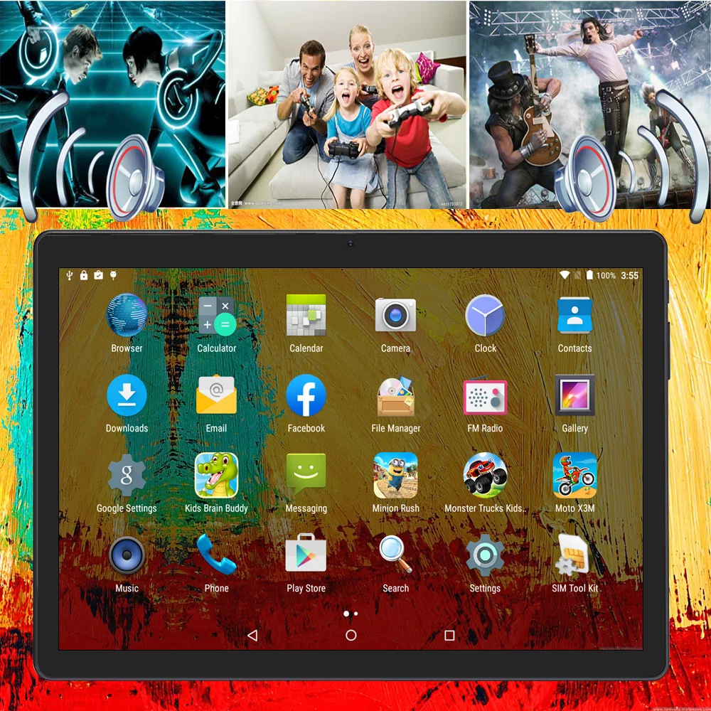 10 1 дюймовый планшетный ПК 3G Android планшет 7 0 4 ядра планшеты Ram 2 Гб Rom 32 IPS две sim карты