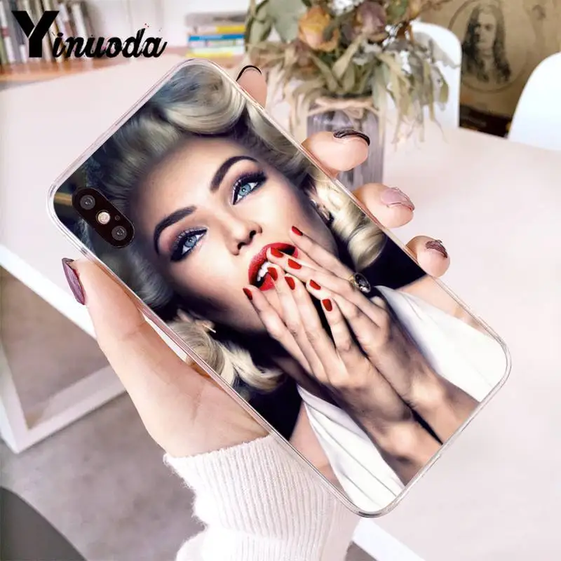 

Yinuoda marilyn monroe Phone Case fundas coque for iPhone 12 8 7 6 X XS MAX 6S Plus XR 11 12 11pro promax 5 5S SE cover