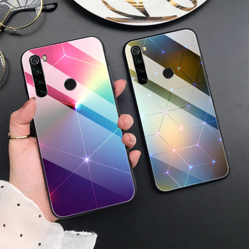

New Fashion Case for Xiaomi Redmi Note 8 7 8A 7A 8T K20 6 Pro Mi 9 9T 10 8 Pro SE A3 A2 Lite CC9 F1 Glass Phone Cases Cover Capa
