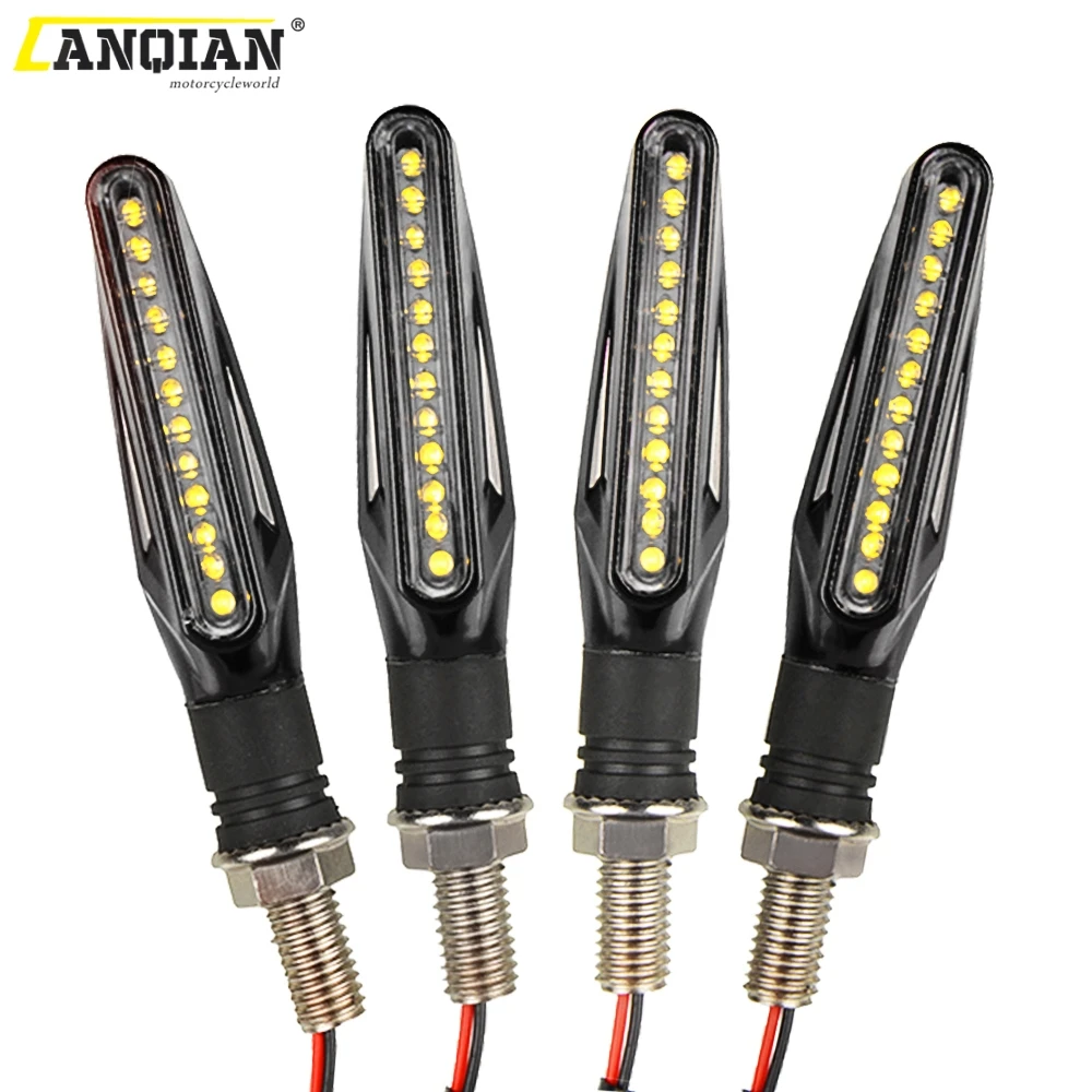 Высокое качество мотоцикл мигалка светильник s индикаторы поворота Янтарный Led