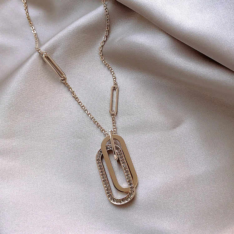 Длинное ожерелье модное геометрическое украшение 2020 | Украшения и аксессуары