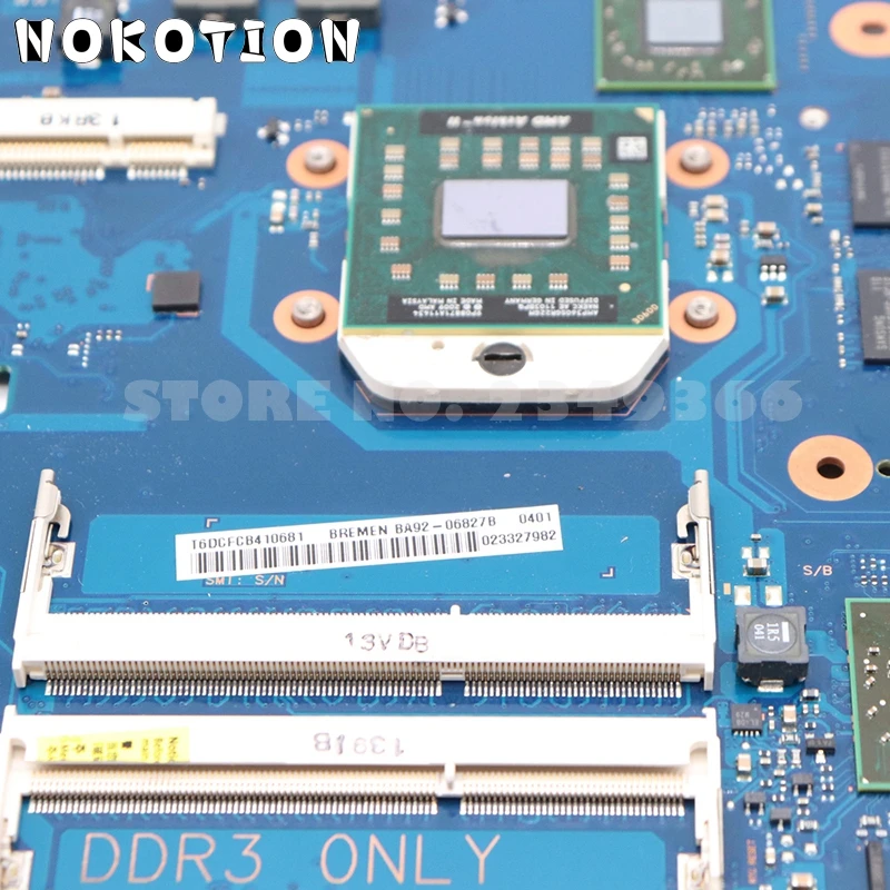 NOKOTION для samsung R525 NP-R525 Материнская плата ноутбука HD4200 512MB DDR3 процессор BA92-06827A BA92-06827B BA41-01359A