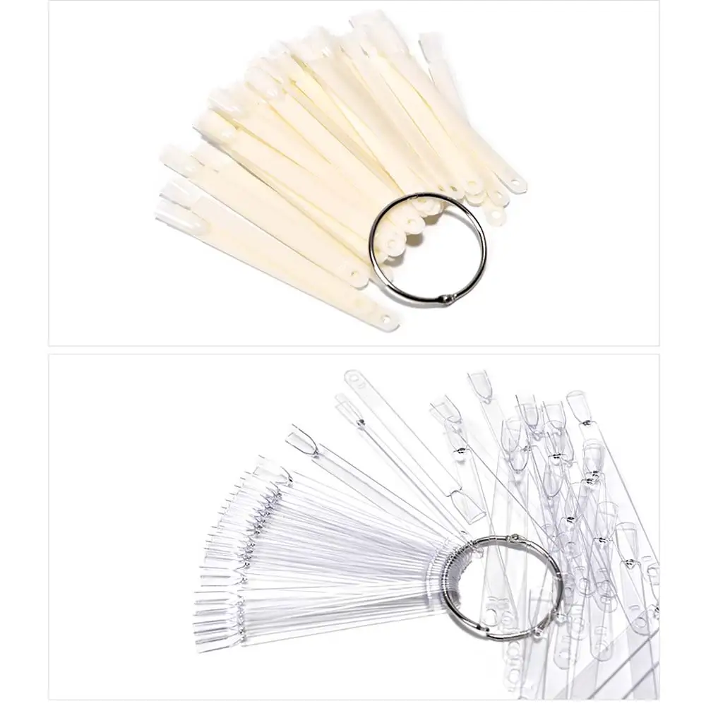 HOTSALE 50 советы/packIvory White Пластиковые Flase Nail Art Советы Стик Показать Практика