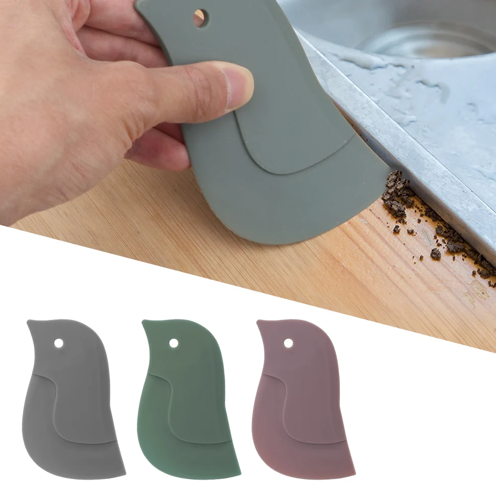 

Мягкий скребок лопатки для теста, чистящий скребок в форме мультяшного пингвина, чистящий шпатель, инструмент