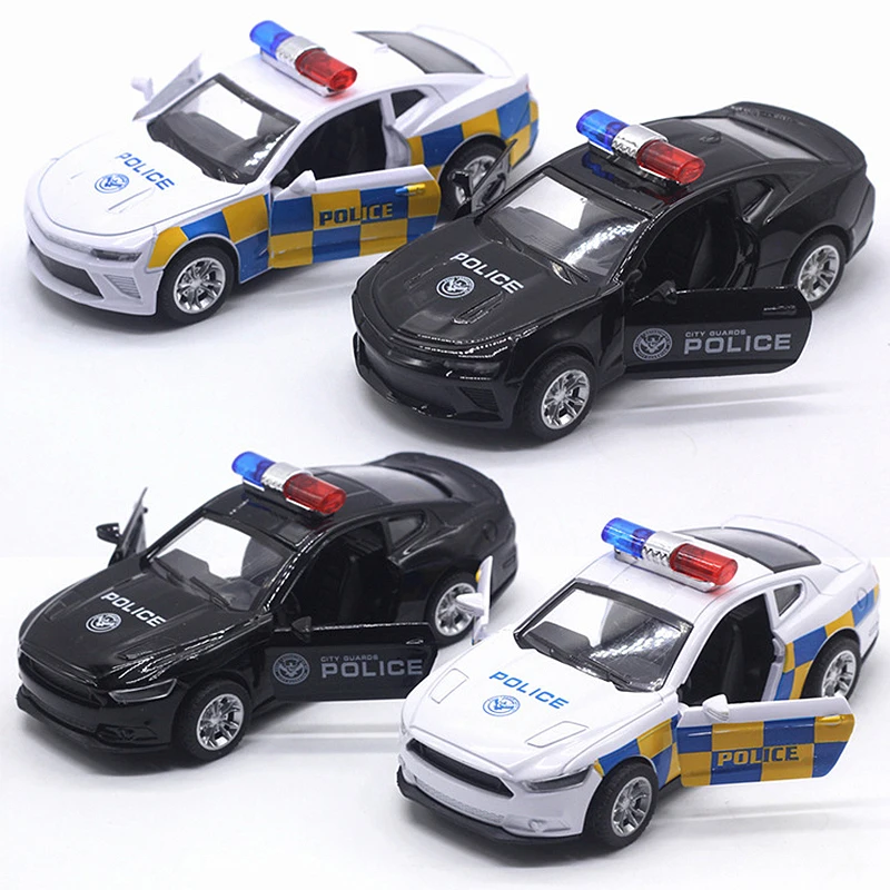 

1:32 Alloy Car Police Model Alloy Toy Car Models Diecast Metal Vehicle Sound Light Simulation Model Cars Toys For Gifts CT0321