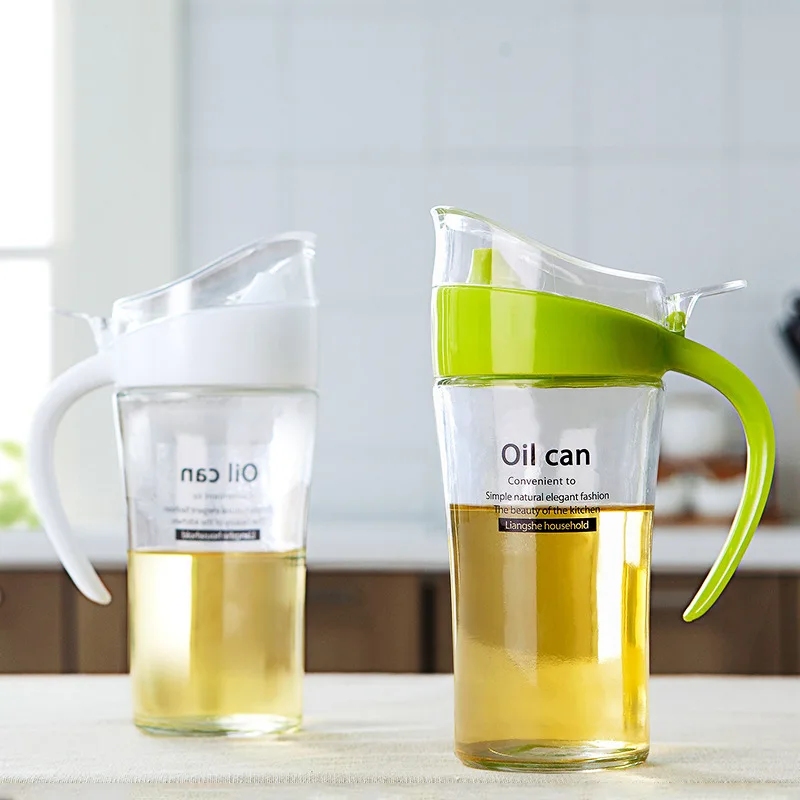 OC large capacity oil can glass leakproof seasoning bottle soy sauce kitchen supplies | Дом и сад