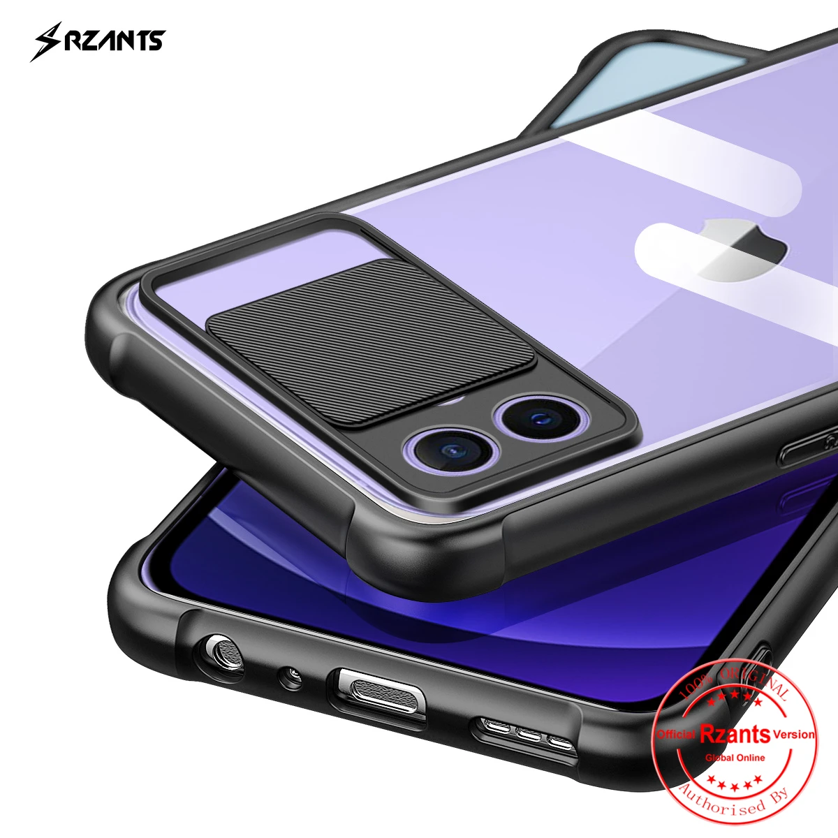 

Rzants For iphone 12 Mini iphone 12 Pro Max Case Soft [Lens Protection] Air Bag Conor Clear Cover Casing