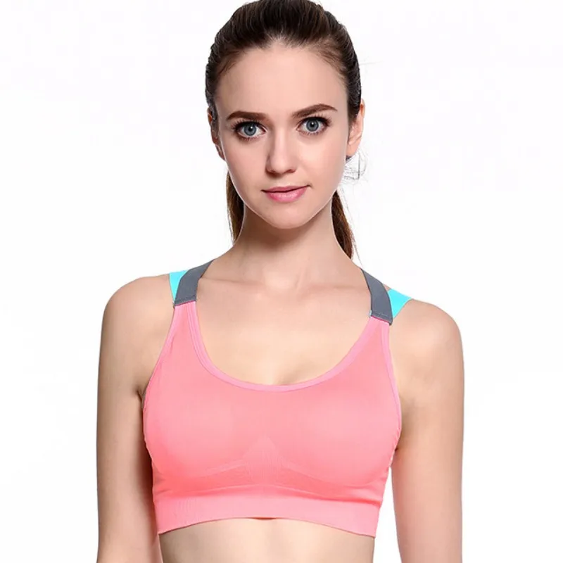 

Women Fitness Push Up Bra Underwear Padded Bra Workout Deporte Stretchy Racerback Brassiere