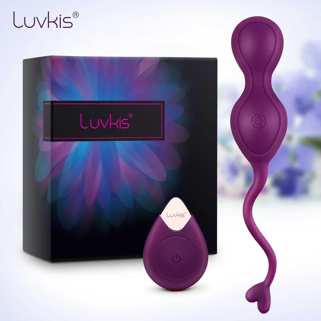 Вибратор Luvkis с беспроводным дистанционным управлением для упражнений Кегеля