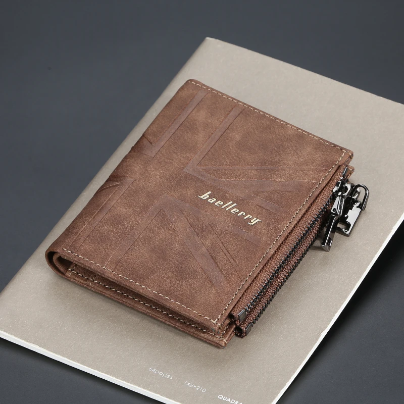 

Men Short Faux Leather Masculina Billetera Credit ID Card Holder Wallet Billfold Purse Clutch Male Solid Hombre Business Slim