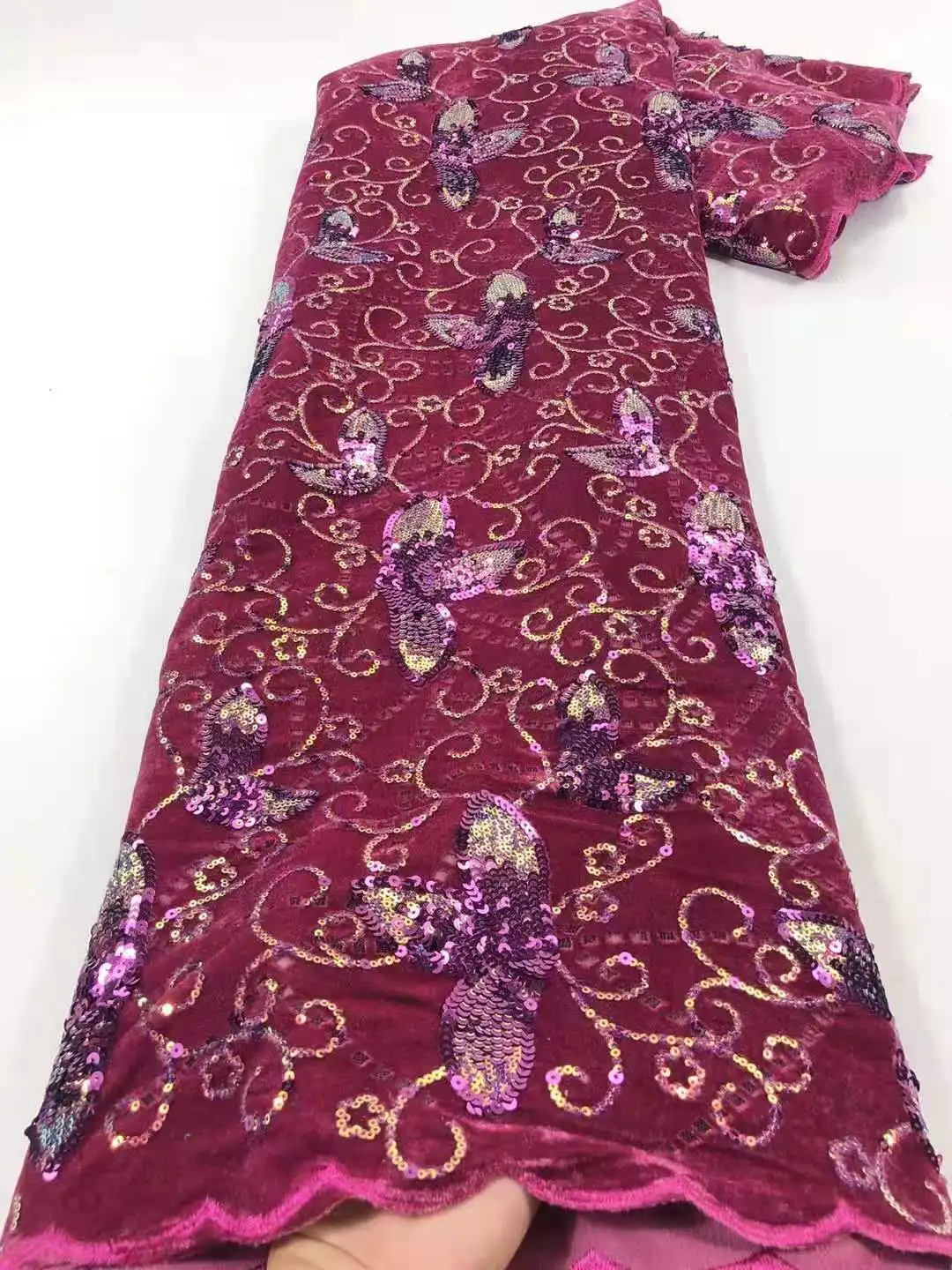 

Красивая фланелевая ткань с блестками, мягкие Африканский фланель блесток вышивка кружева для вечерние платья из нескольких слоев свадебное платье дизайн