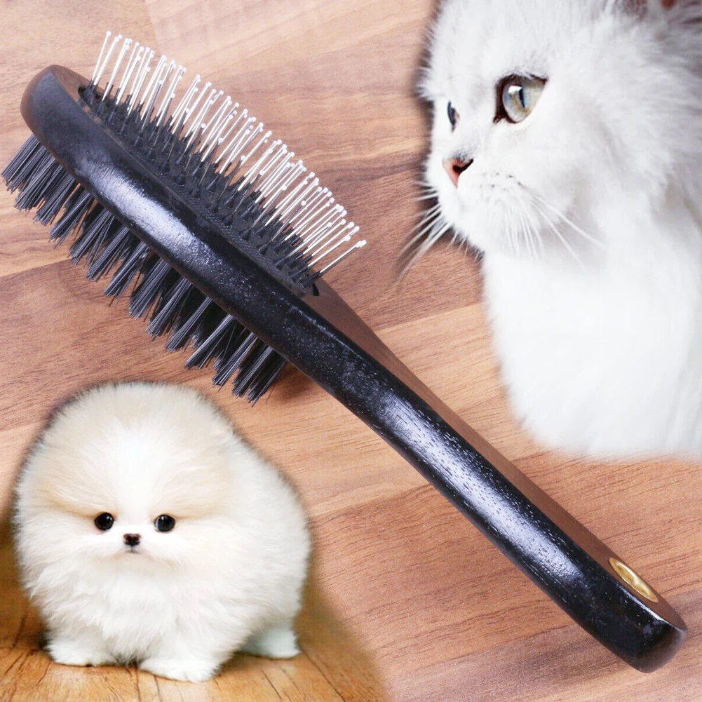 Мягкий гребень для груминга легкая и безопасная деревянная щетка с длинной