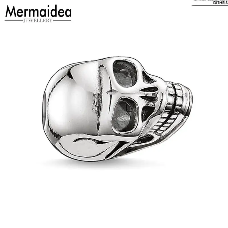 Бусины с черепами 9 мм для поделок 5 2020 Модные посеребренные ювелирные изделия