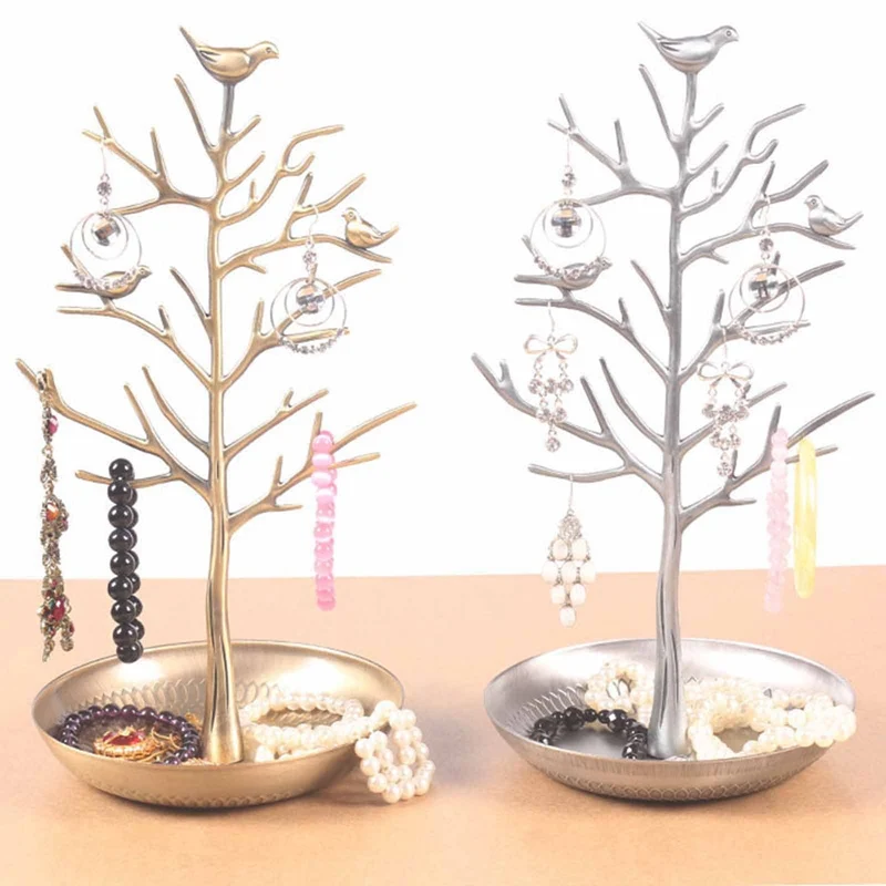 

New Style Little Deer Earrings Necklace Ring Pendant Bracelet Jewelry Display Stand Tray Tree Storage Racks Organizer Holder