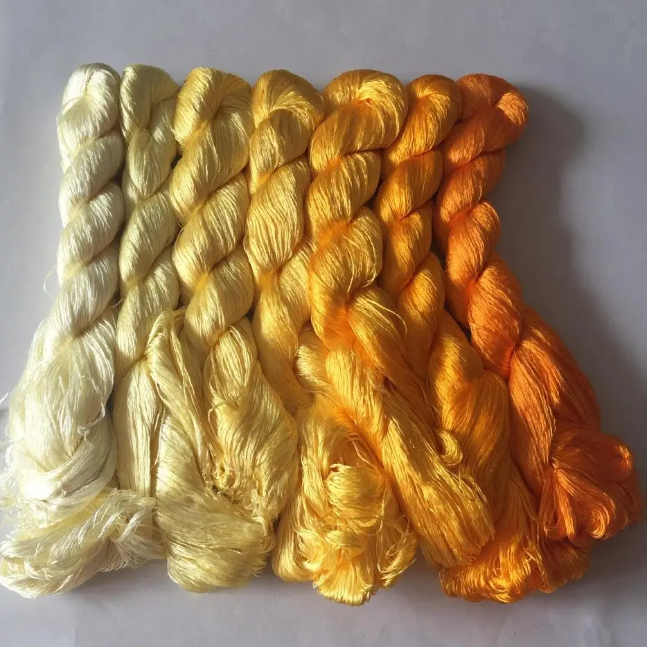 7 мотков китайские нитки из натурального шелка тутового шелкопряда для вышивки 440