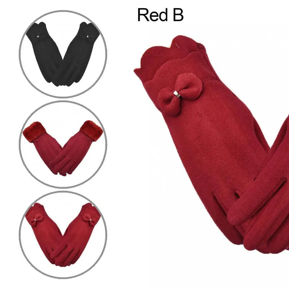 

Изысканные облегающие зимние теплые перчатки из кроличьего меха