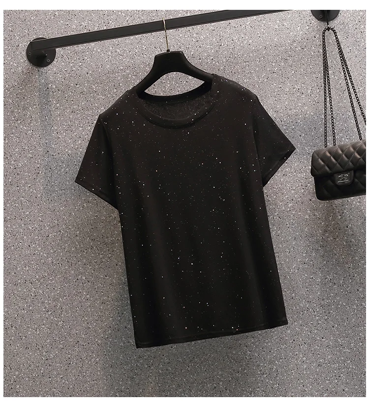 

Large Size Round Neck Office Lady Women's Summer Korean Version 2021 New Bow Vintage Thin Print Patchwork T-Shirt Dress Set
