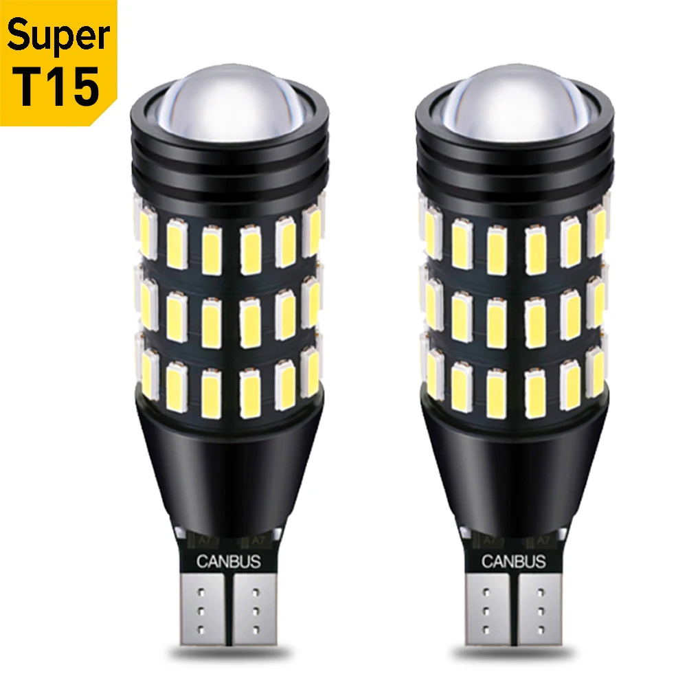 

2x T15 W16W Canbus Светодиодная Лампочка T16 921 912 906 LED Erroe Бесплатная светильник лампа заднего хода автомобиля светильник Авто Резервное копирование ...