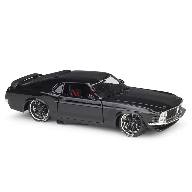 

1:24 1970 Ford Mustang Boss 302 метала роскошный элегантный стиль Diecast Отступить модели автомобилей игрушки коллекция подарок на Рождество