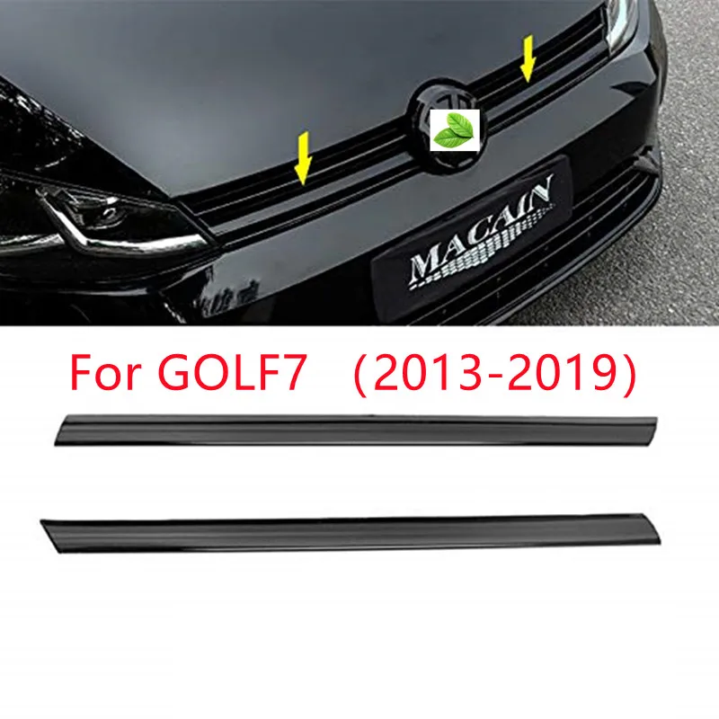 

For Golf7 MK7 GOLF7.5 decorative mesh trim strip 13-19 rline modified special front bar body bright strip sticker accessorie