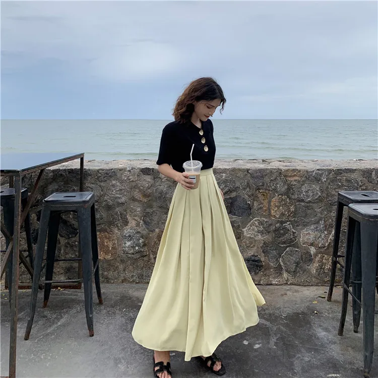 

2021 Spring New Korean Slim Slimming Knit Short-sleeved T-shirt Women's Bottoming Shirt Tops Ins Trend