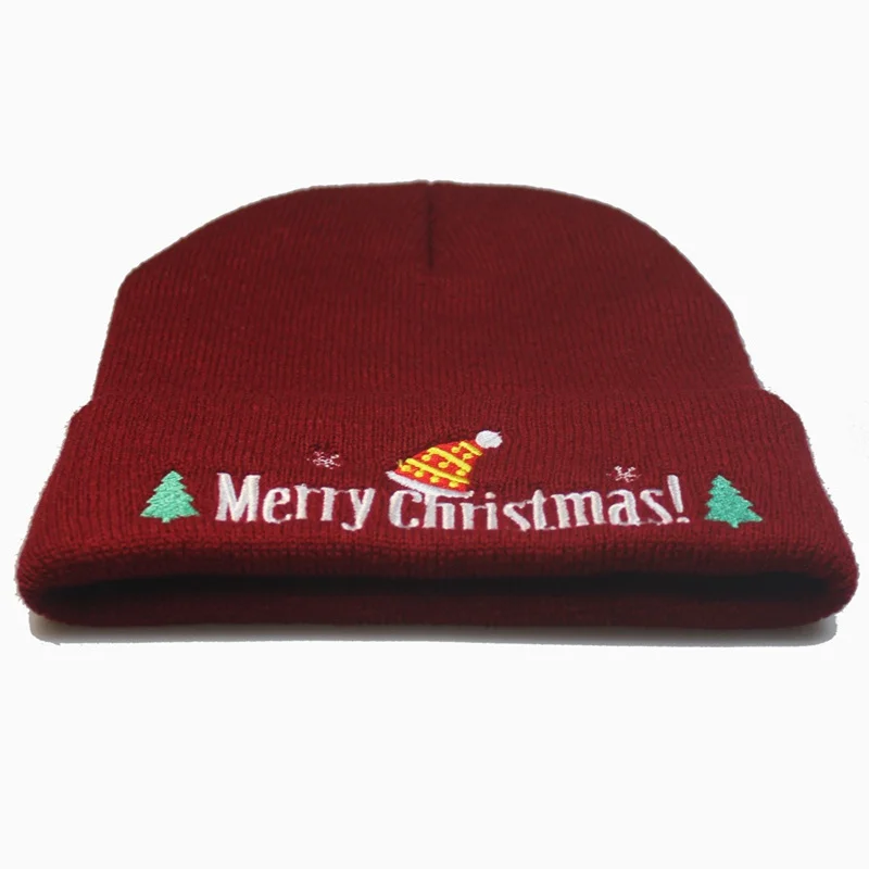 Вязаная шапка с вышивкой Merry Christmas новая модная толстовка капюшоном для мужчин и