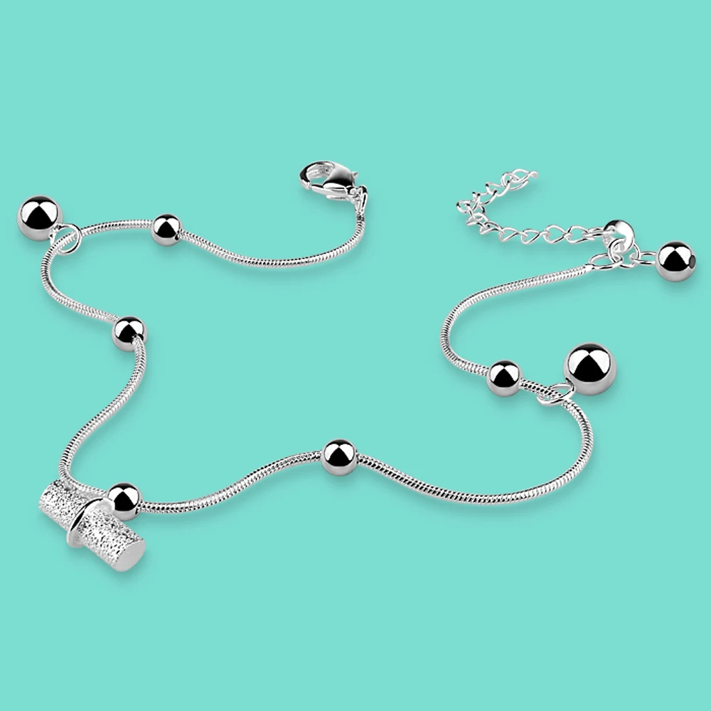 Летние Стильные Ювелирные изделия из серебра 925 подлинной стерлингового браслет