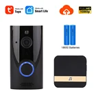 Дверной Видеозвонок Tuya, 2 МП, Wi-Fi, 1080P, ночное видение