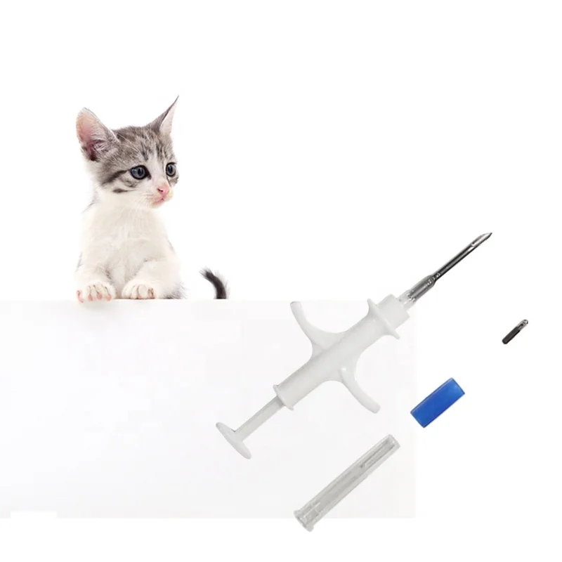 10pcs/lot 1.4X8mm 134.2KHz FDX-B Embedded Pet Microchips with Syringe for animal pig Cow Cattle Pig Horse Dog Cat Identification |