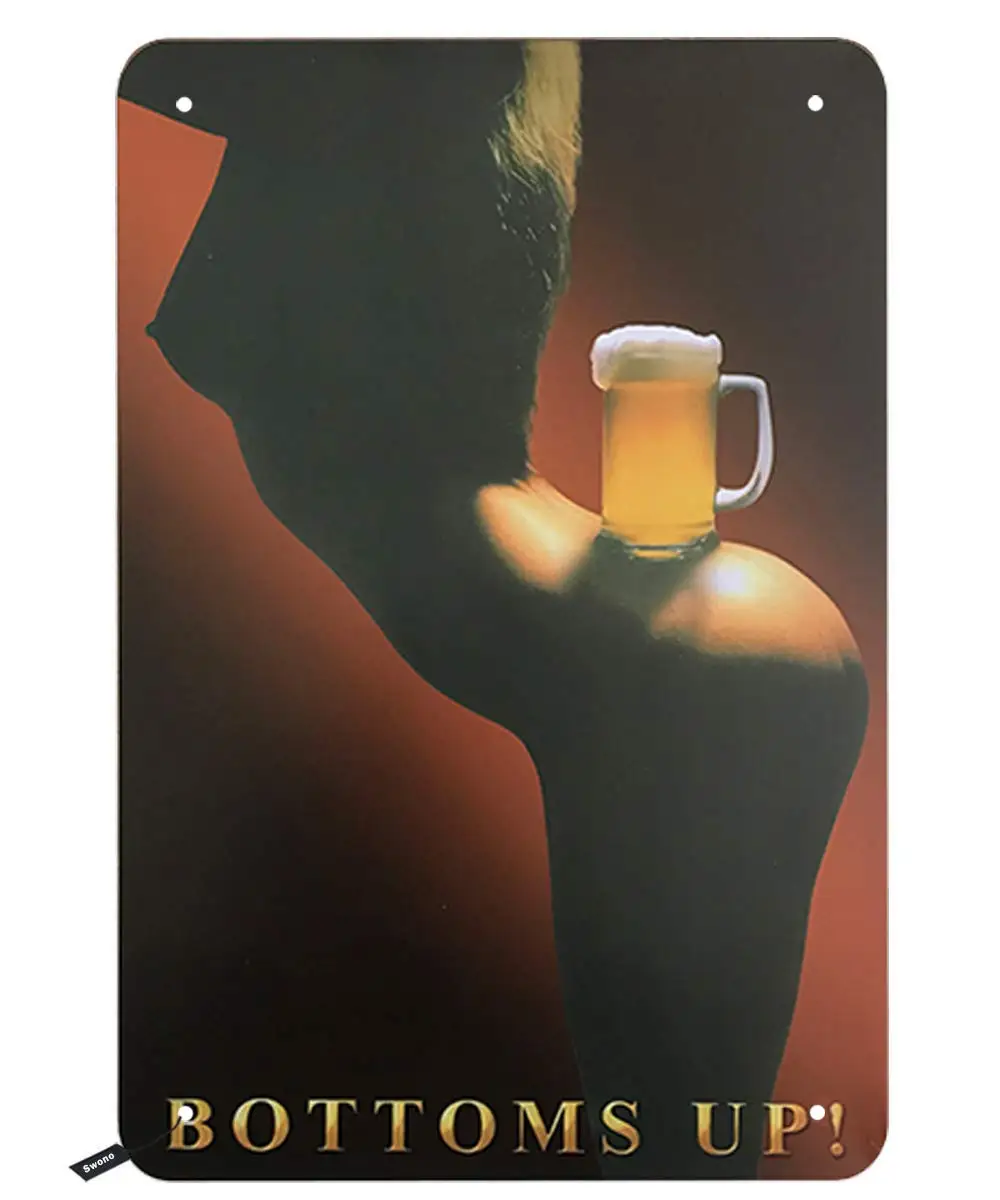 

Cartel de cerveza para hombres y mujeres cartel de estano de Metal Vintage para decoracion de pared