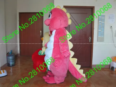 Костюм-Талисман из ЭВА в виде розового динозавра мультяшная одежда рекламные