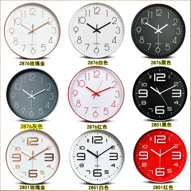 3d часы на стену кухонные современные тихие настенные в скандинавском стиле для