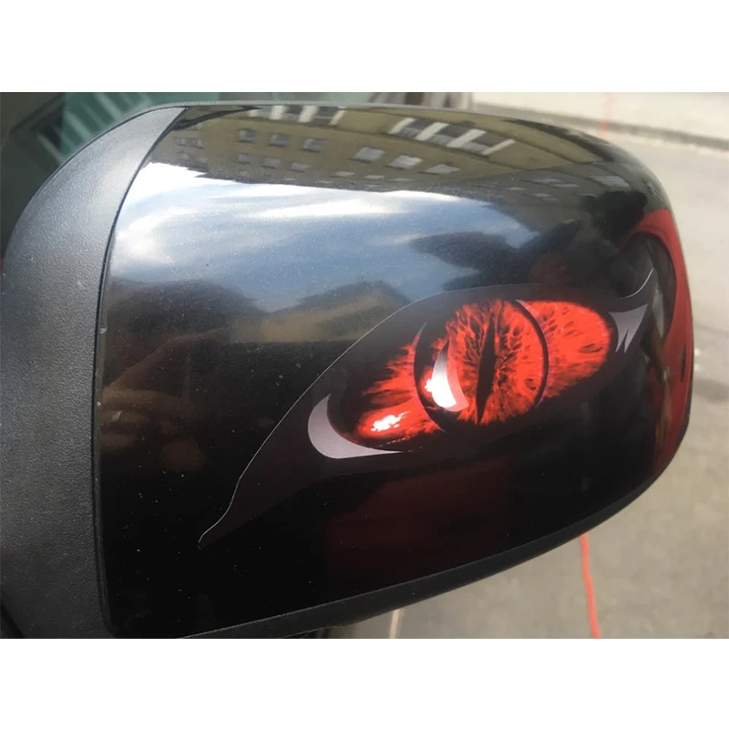 

Car Stickers decor Motorcycle Decals Red Evil Eye Monster Zombie Decorative Accessories Creative Waterproof PVC,13cm*5cm