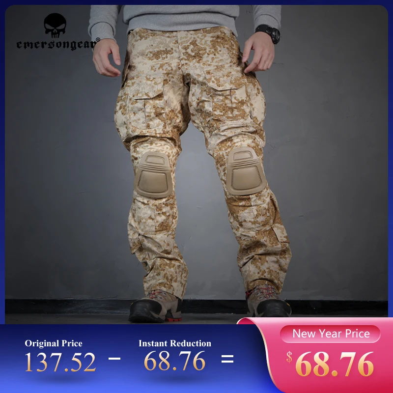 EMERSONGEAR Tactical G3 Combat Pants With Knee Pads Hunting Hiking Paintball Long Multicam Training Trousers Army Pant Outdoor