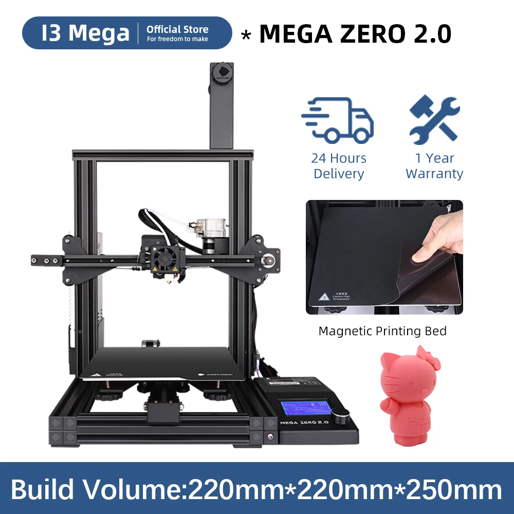 3D-принтер Anycubic Mega Zero 2 0 набор для сборки с большим размером печати сенсорный экран