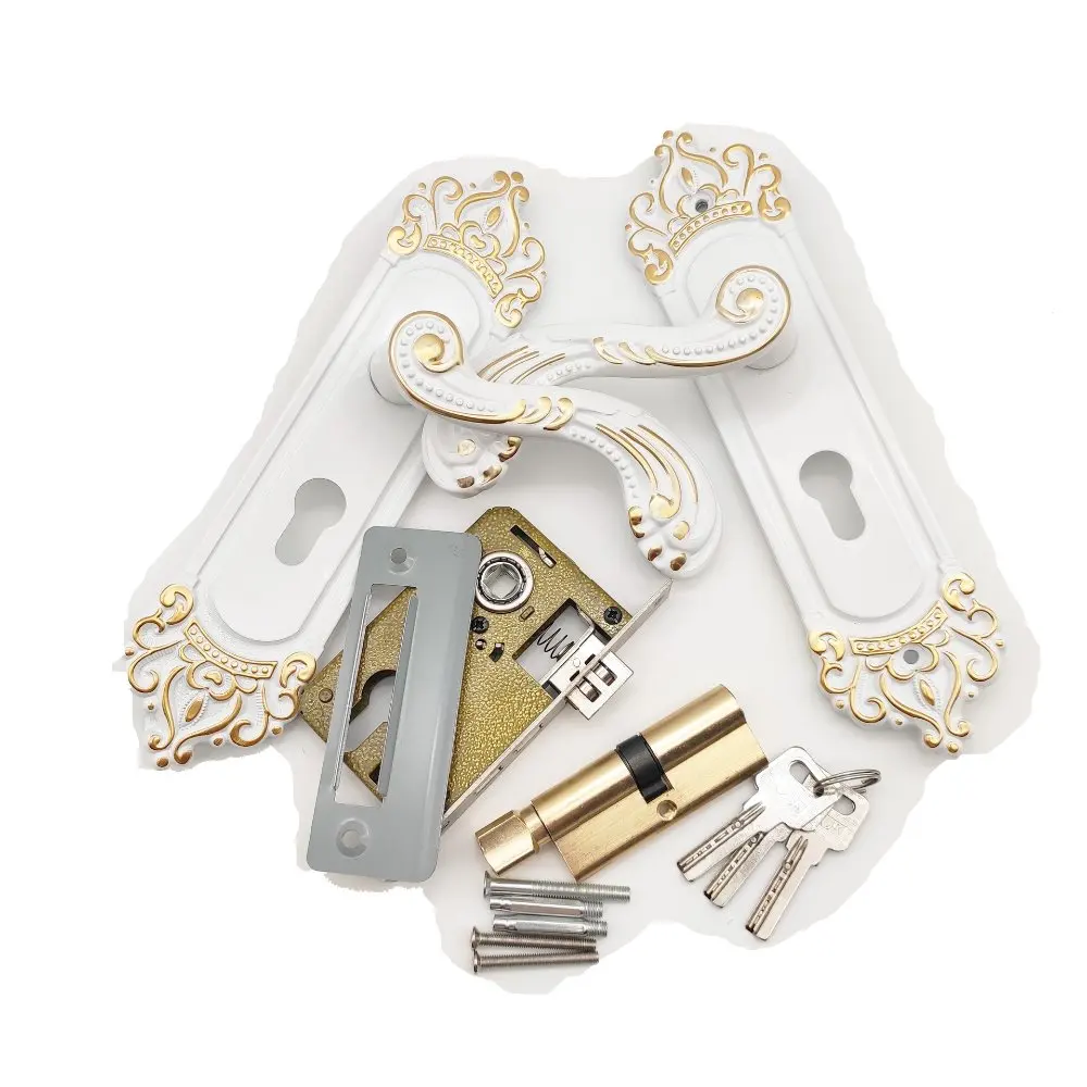 Винтажный дверной замок с ручкой деревянная Бесшумная ручка шкафчика для