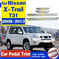 high quality stainless steel external scuff platedoor sill door sill for nissan x trail x trail 2008 2013 car styling